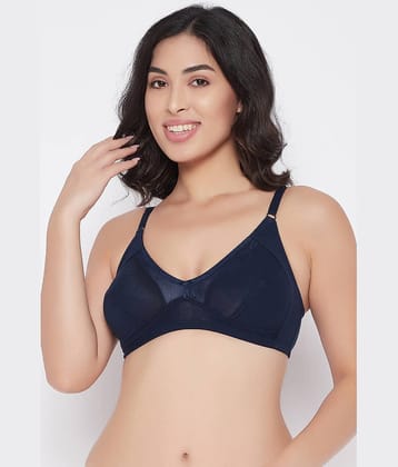 Clovia 100% Cotton Non Padded Women's Everyday Bra ( Blue )
