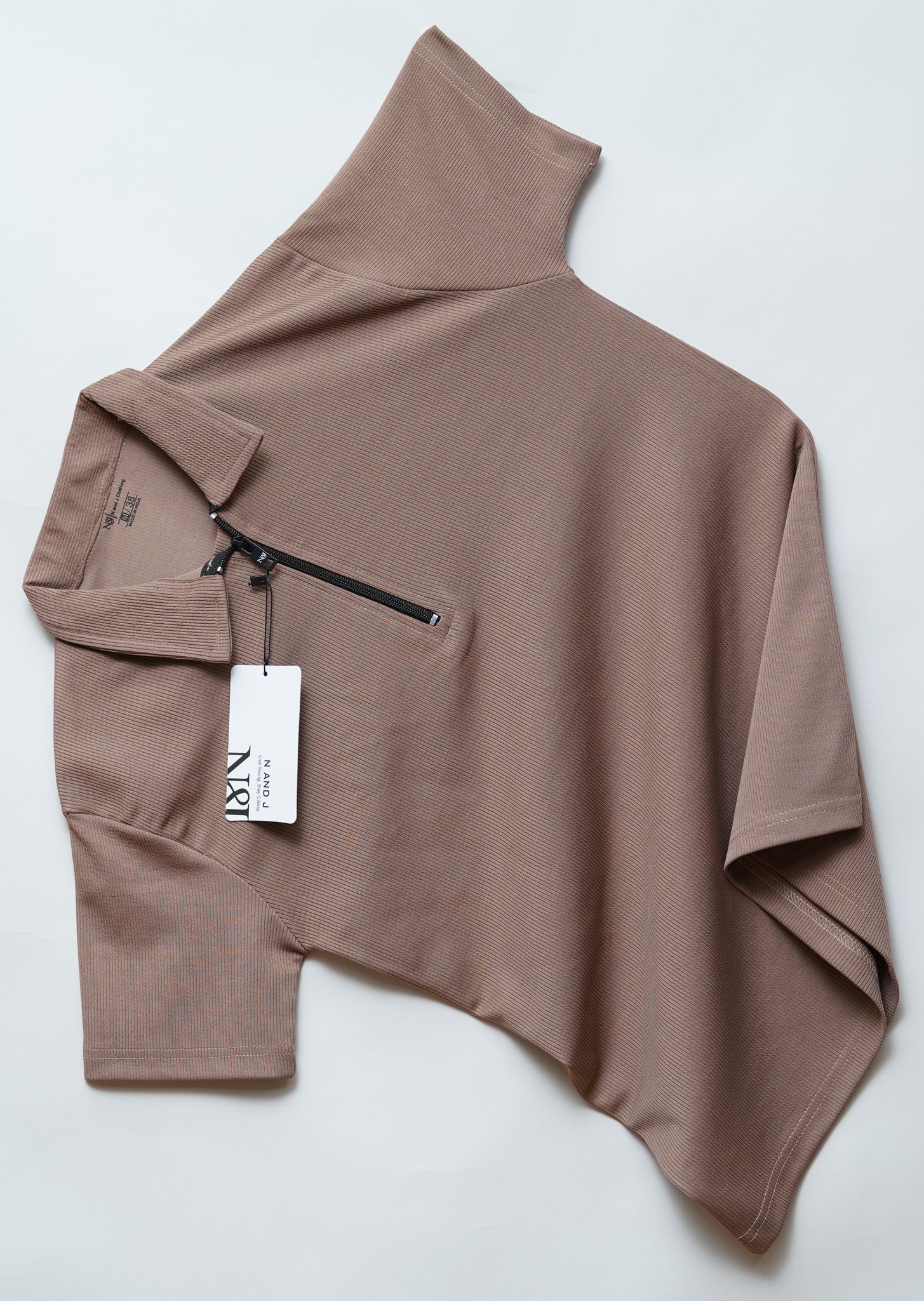 Kiwi Zipper Polo T Shirt-M