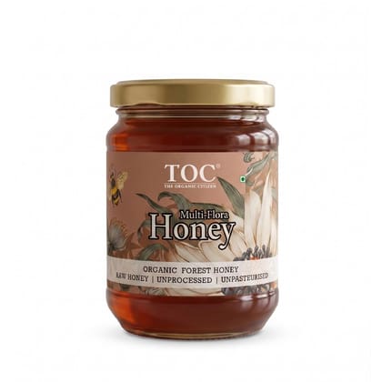 The Organic Citizen | Multiflora Organic Raw Honey(parent) | Pure Unprocessed & Unpasteurized Honey | Natural Immunity Booster | Zero Added Sugar | No Preservatives | Authentic Natural Raw Honey