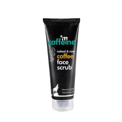 mCaffeine Exfoliating Coffee Face Scrub With Walnut & Vitamin E For Fresh & Glowing Skin - Removes Tan & Blackheads, 100 gm