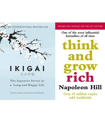 IKIGAI (Hardcover) + Think And Grow Rich (Paperback)