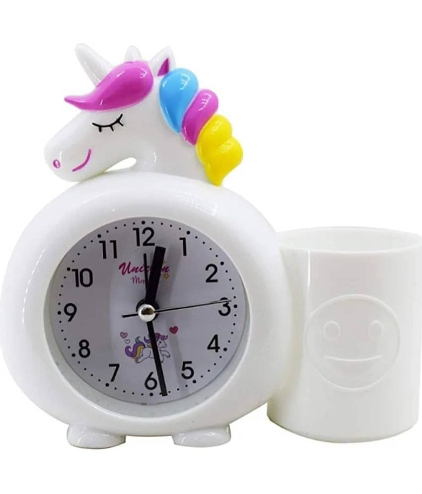 YESKART Analog Plastic Table Clock - Pack of 1