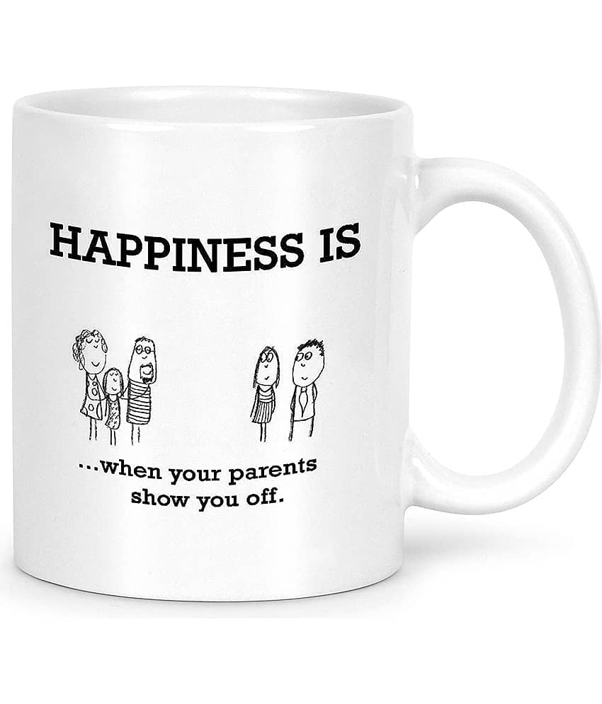 Idream Quote Printed Ceramic Coffee Mug 1 Pcs 330 mL