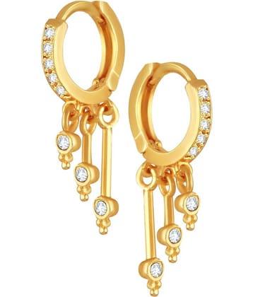 VIVASTRI White Drop Earrings ( Pack of 1 )