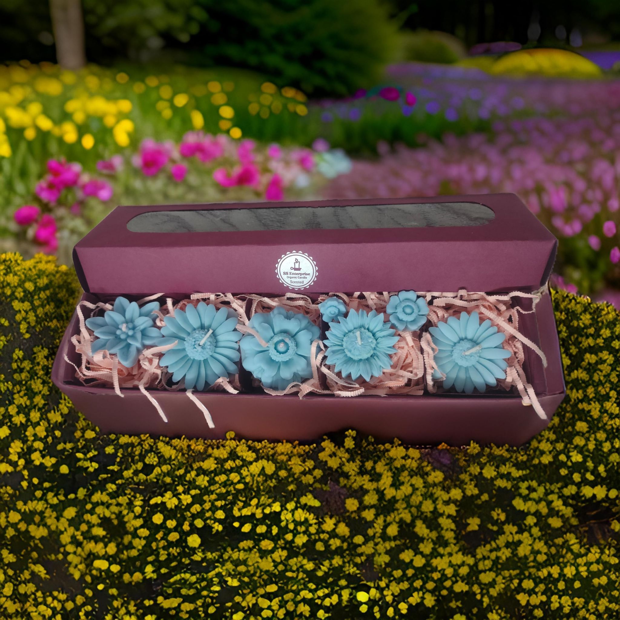 SS Enterprise Floating SOYA Wax Candle, Organic Diwali Candles Set of 6