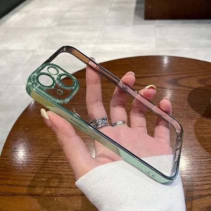 iPhone 15 Cover - Luxury Electroplating Case with Camera Protection-Mint Green