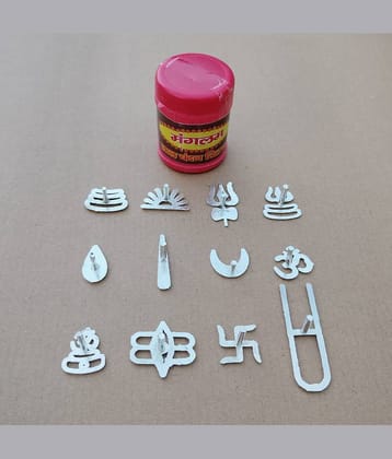 Basukiya Tilak Stamp With Red Chandan Box (Pack Of 13)