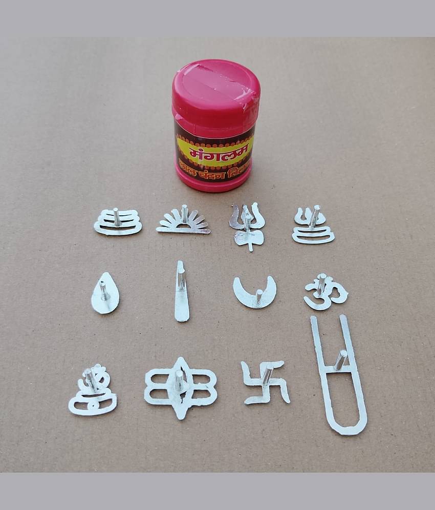 Basukiya Tilak Stamp With Red Chandan Box (Pack Of 13)