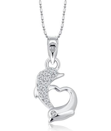 Vighnaharta  A Heart Full of Love Pendant with chain for Women Girls-  VFJ1303PR