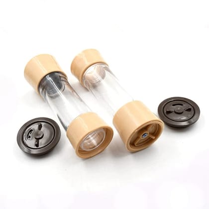 360 REVOLVING SPICE RACK FOR KITCHEN AND DINING TABLE, 8 SPICE JARS WITH 120 ML, CONDIMENT SET, HERB SEASONING ORGANIZER