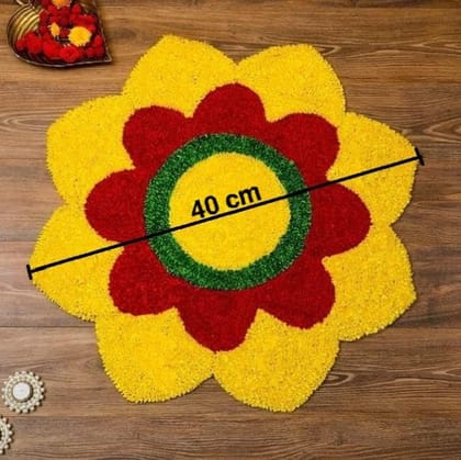 The Brown Box Rangoli mat,Rangoli Stencils,Rangoli Stickers,Diwali Decoration Items,Pongal Rangoli,Ganpati Decor