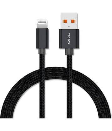 Tecsox Black 5 A Lightning Cable 1 Meter