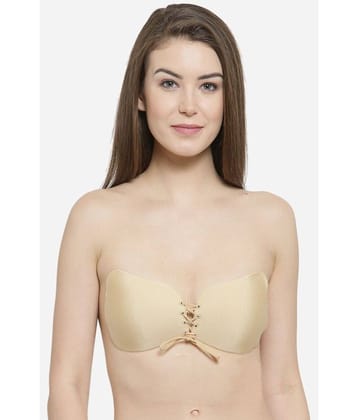PrettyCat Polyester Lightly Padded Women's Stick on Bra ( Beige )