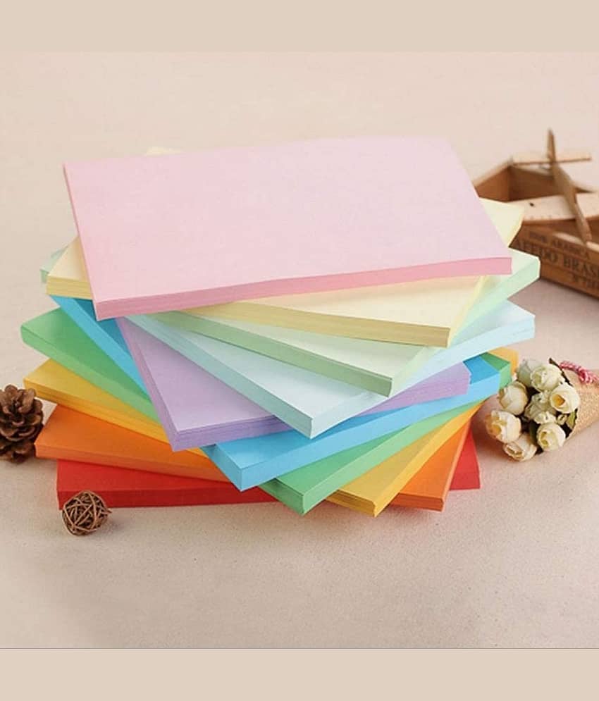 Freedy A4 100 Coloured Sheets (10 Sheets each color) Copy Printing/Art and Craft Paper Double Sided ColouredOffice Stationery Children's Day Gift, Birthday Gift, Party Favors,christmas decor etc