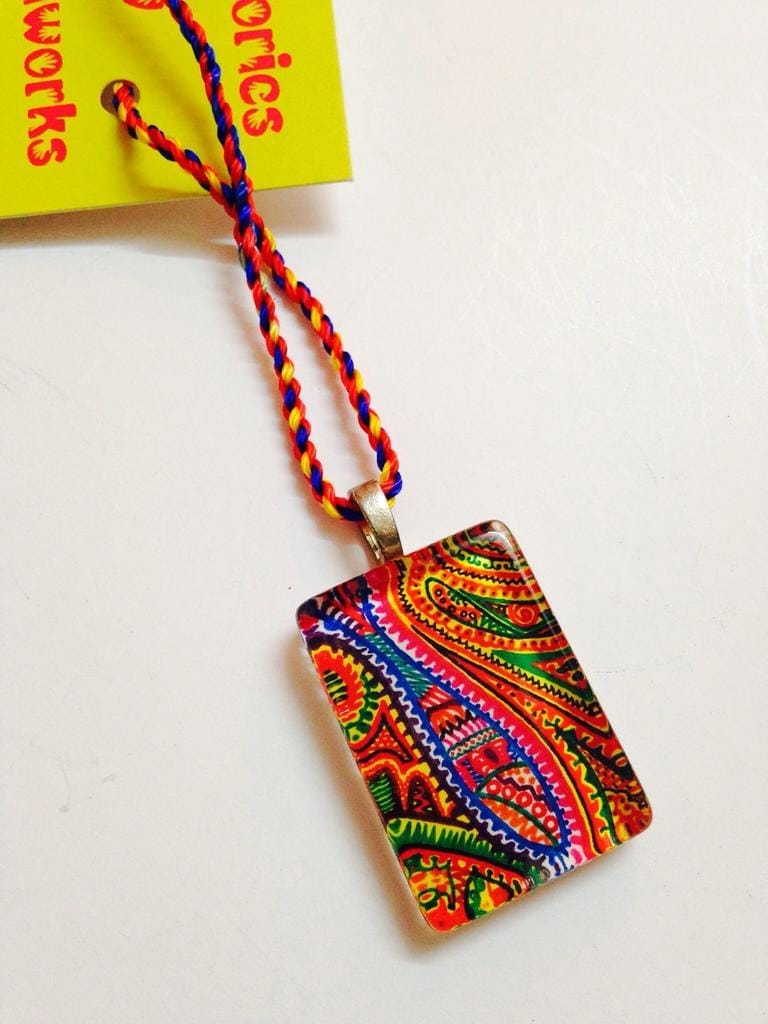 Fluidy Cuboid Glass Pendant