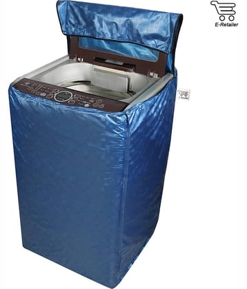 E-Retailer Single PVC Brown Washing Machine Cover for Universal 7 kg Top Load