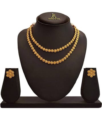 JFL - Jewellery For Less Golden Copper Necklace Set ( Pack of 1 )