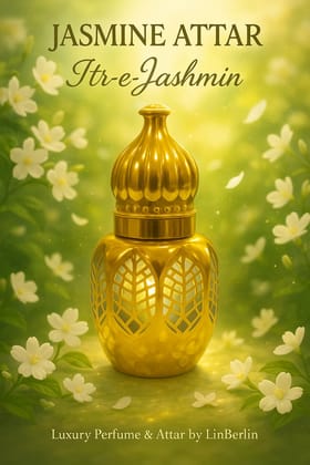 Jasmine Attar | Long Lasting Natural Floral Attar for Men & Women | Alcohol-Free Traditional Indian Jasmine Attar