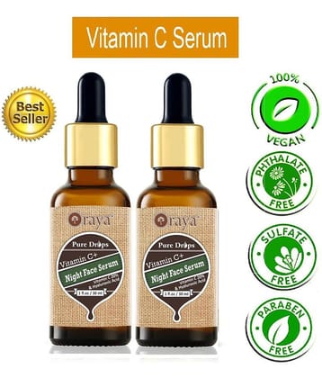 ORAYA Anti Ageing Advanced Face Serum For Skin Brightening & Glowing Skin Face Serum SPF 30 60 g Pack of 2