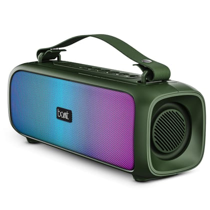 boAt Stone 580 Bluetooth Speaker with 12W RMS Stereo Sound, LED Lights, Up to 8 HRS Playtime, TWS Feature, FM Radio, Multi-Compatibility Mode, IPX4(Midnight Black) boAt Stone 580 Bluetooth Speaker with 12W RMS Stereo Sound, LED Lights, Up to 8 HRS Playti