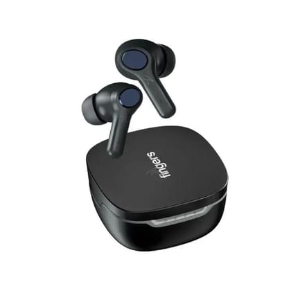 FINGERS Go-Crystal TWS Earbuds (24-Hour Playback, Built-in Mic with Surround Noise Cancellation) (Rich Black)