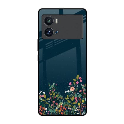 Small Garden Glass Case For iQOO 9 Pro