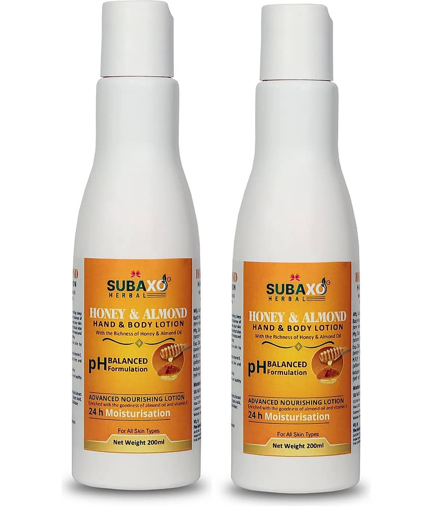 Subaxo Almond Honey Moisturizing Lotion Pack of 2
