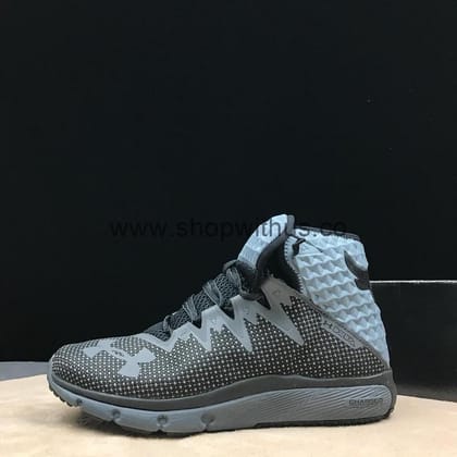 Under Armour x Project Rock Delta Training Shoes - Black/Grey-Euro 41