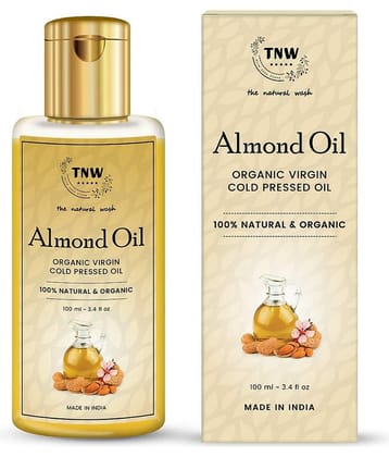 TNW - The Natural Wash Pure & Natural Virgin Almond Oil For Skin, Hair & Body, 100Ml