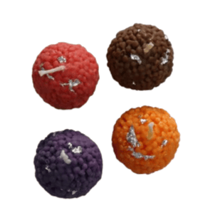 Soul Shoppr Laddoo Candles Gift Box, Set of 4, Assorted Colours | Scented Motichoor Laddu Candle, Premium Soy Wax Diwali Decor - Party and Festive Needs | Buy online on ZillyBuy