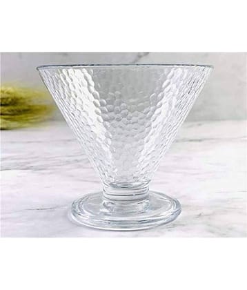 Somil Designer Ice Cream Bowl Glass Dessert Bowl 100 mL ( Set of 1 )