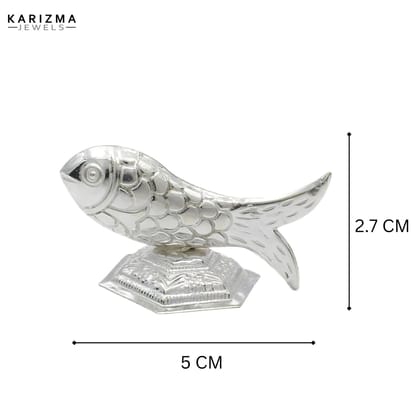 925 Real Silver Fish for Lal kitab red book and astrological remedies-Medium