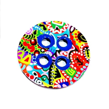 Colorisma Button Wodden Magnet