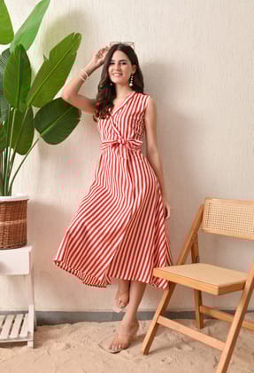 Candy Wrap Dress-XXL