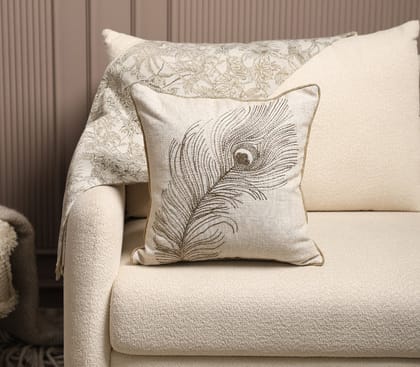 Serene Peacock Cushion