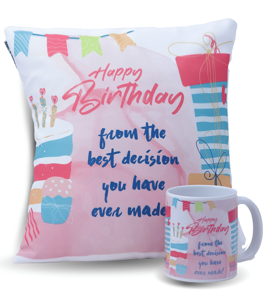 Ros - Multicolor Ceramic Gifting Printed Cushion