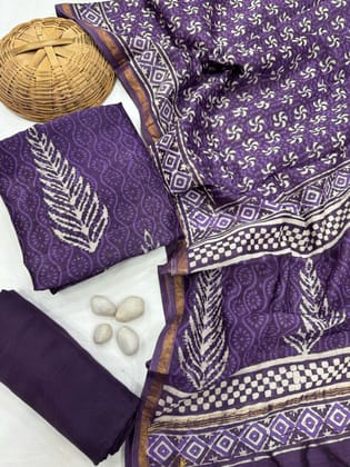 Chanderi Silk Suit