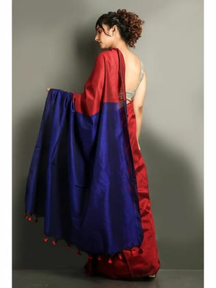 Best Selling Premium QualitySpace contrast blouse saree