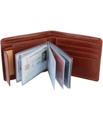 Loopa PU Brown Formal Regular Wallet