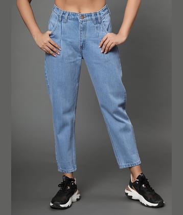 AngelFab - Light Blue Denim Jogger Women's Jeans ( Pack of 1 )