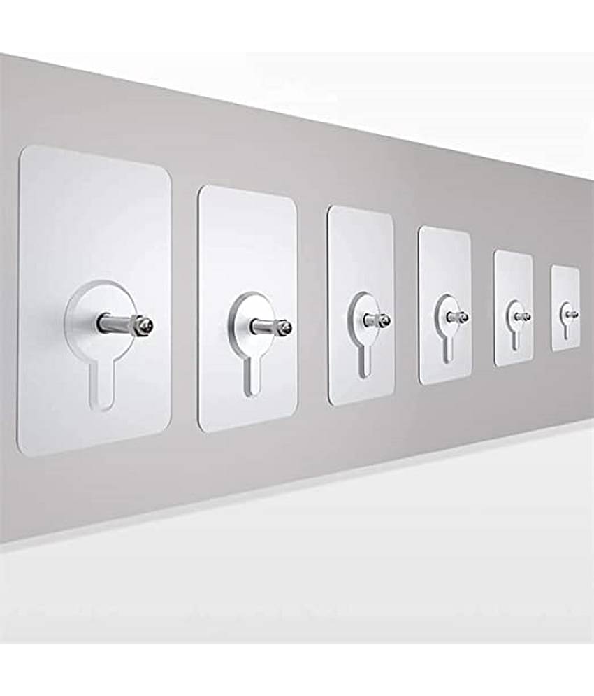Heavy-Duty Self-Adhesive Wall Hooks - No-Drill, Damage-Free Hanging for Photos (Set of 6 )