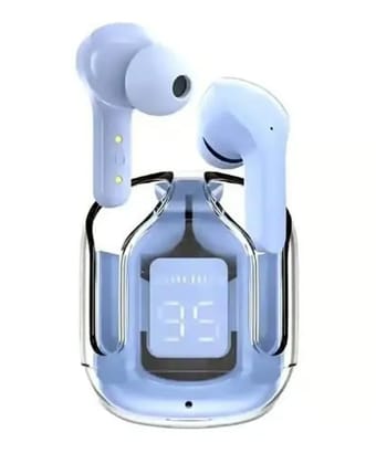 Ultrapods Earbud Transparent Design, 30 Hrs Playtime with Fast 30 Hrs Playtime with Fast Charging Bluetooth 5.313Mm Hd Bass Drivers