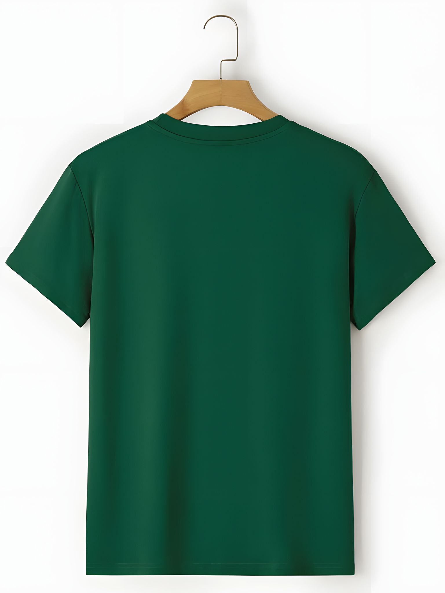 Bottle Green Regular Fit T shirt Premium Cotton-S