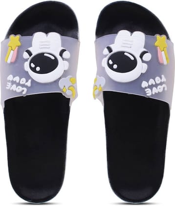 Pampy Angel - Black Women's Slide Flip flop