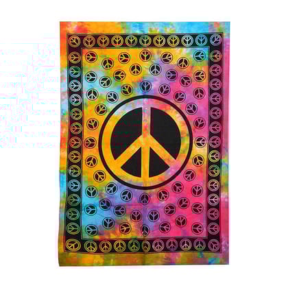 Peace Multicolor Tapestry - 42X29