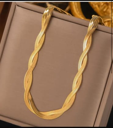 Anti tarnish 18k gold plated necklace Anti tarnish 18k gold plated necklace