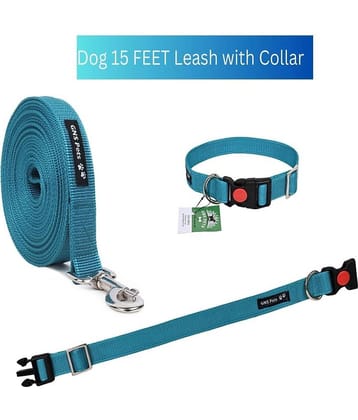 GNS PETS Black Combo (Collar Belt and Leash) ( Large )