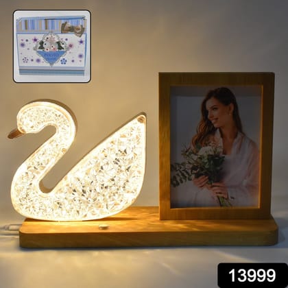 Duck Shape Cystal Led Lamp & Photo Frame Night Lamp | Wedding Gift | love couple
