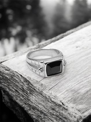 Obsidian Signet Ring-9