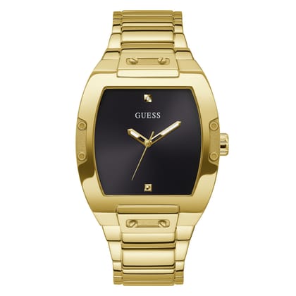 Guess Mens Gold Tone Analog Watch - GW0387G2-Black